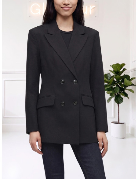 Blazer doppiopetto sartoriale NERO 10348697