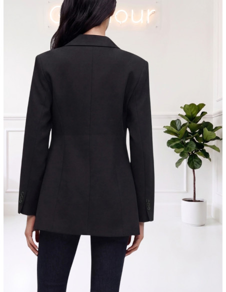 Blazer doppiopetto sartoriale NERO 10348697