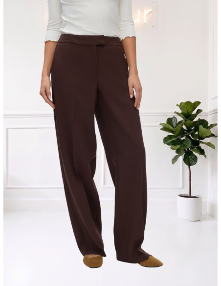 Pantalone Sartoriale Wide Leg Coffee Bean | Vero Moda