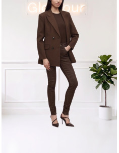 Blazer Sartoriale Doppiopetto Coffee Bean - Vero Moda