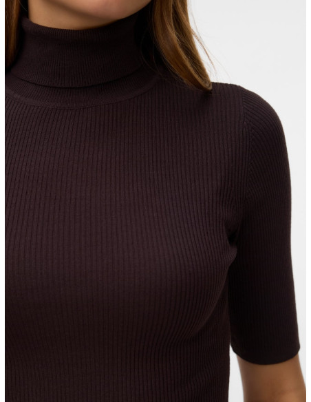 Pullover manica corta a coste strette CHOCOLATE TORTE 10352093