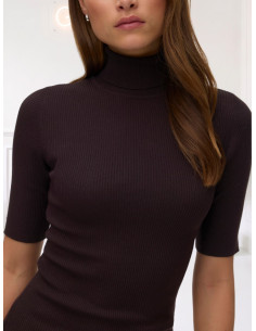 Pullover a Coste Collo Alto Chocolate | Vero Moda