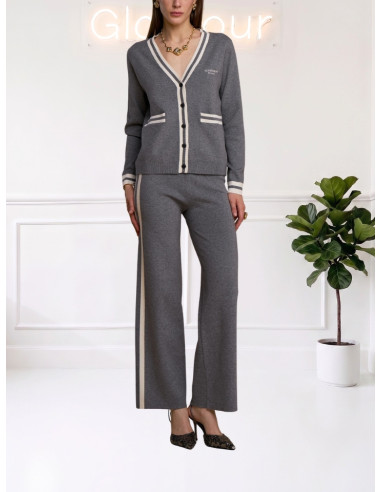 Cardigan No Secret Tennis Grigio Donna – 263NS262