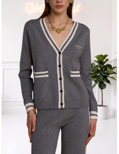 Cardigan No Secret Tennis Grigio Donna – 263NS262