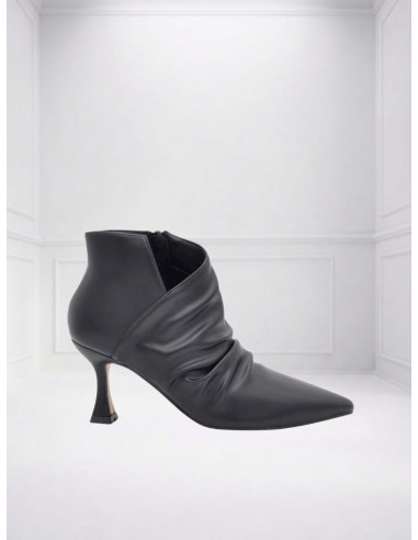 Tronchetto Arricciato Cut-Out Nero | Miabelle