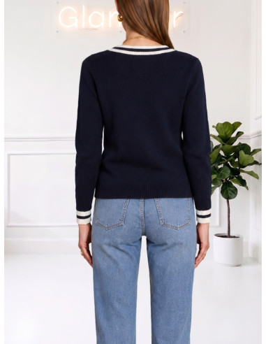 Cardigan No Secret Tennis Blu Donna – 263NS262