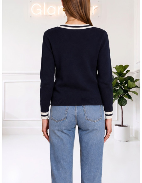 Cardigan No Secret Tennis Blu Donna – 263NS262