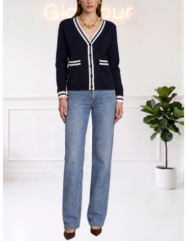 Cardigan No Secret Tennis Blu Donna – 263NS262