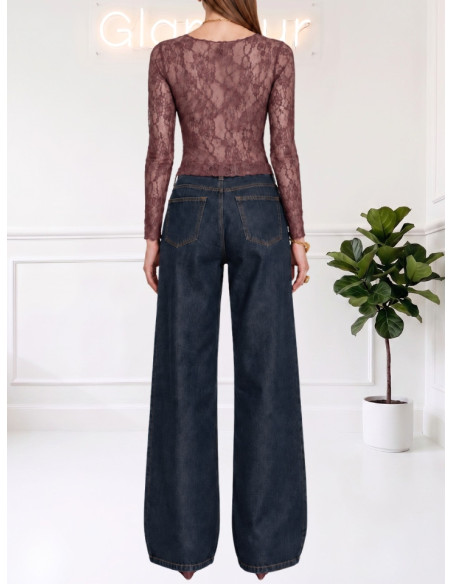 Maglia Pizzo Vino No Secret Donna – 263NS135