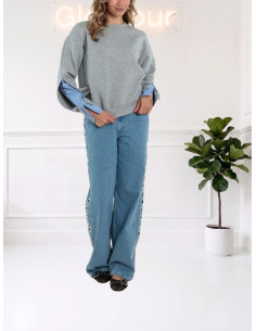 Felpa riporto camicia 10355808