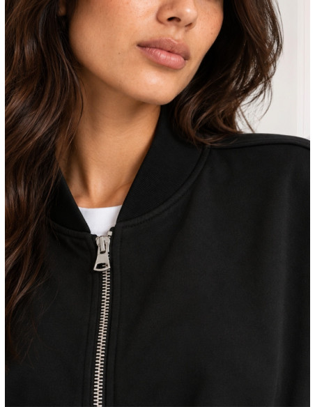 Giacca Bomber con Zip Nero | Vero Moda