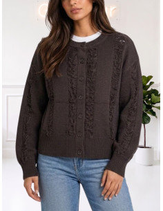 Cardigan sfrangiato MORO 10350081