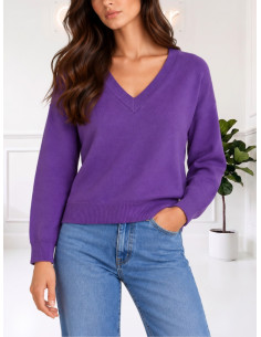 Maglioncino Donna Scollo a V Lilla | Vero Moda