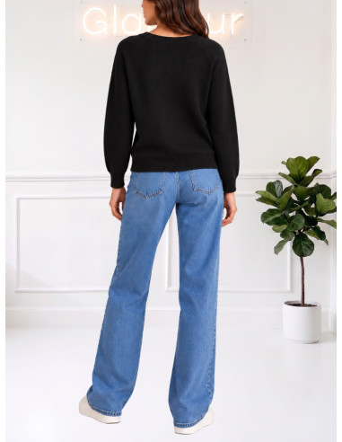 Maglioncino Nero Scollo a V Donna | Vero Moda