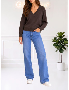 Maglioncino Basic con Scollo a V Testa di Moro - Vero Moda