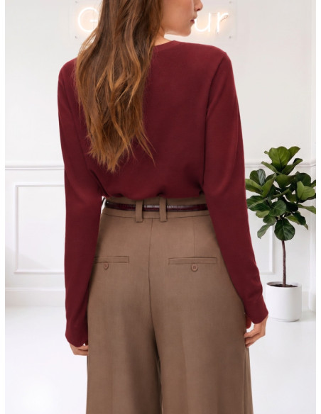 Maglioncino Donna Girocollo Vino | Vero Moda