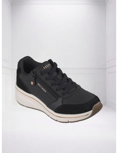 Sneakers Billion Flex Luxe Up Nero Skechers | Glamour Shop