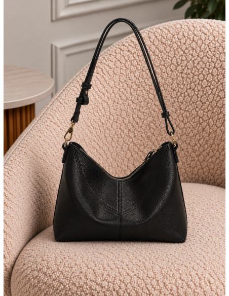 Borsa Donna Nera a Spalla con Lettere | Mimi-Muà