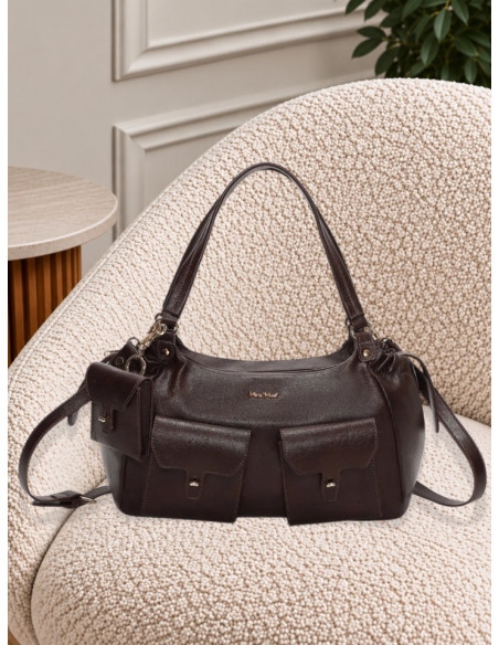 Borsa a braccio con tasche MORO