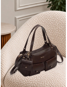 Borsa a braccio con tasche MORO