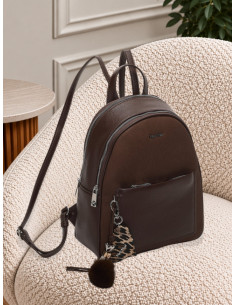 Zaino con charm e cuore MORO