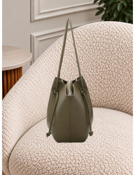 Borsa Shopper Grande Verde Militare | Mimi-Muà