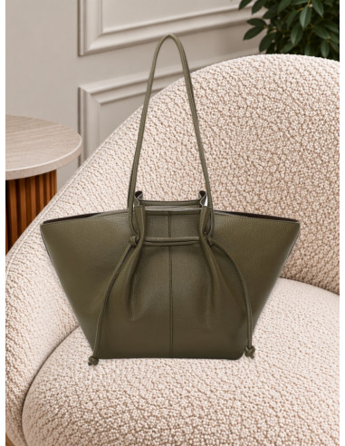 Borsa Shopper Grande Verde Militare | Mimi-Muà