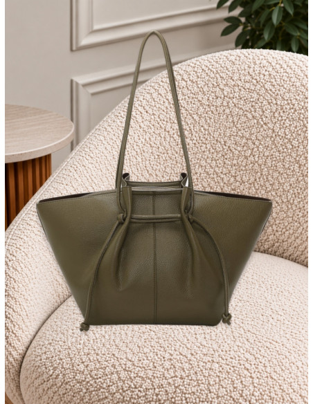 Borsa Shopper Grande Verde Militare | Mimi-Muà