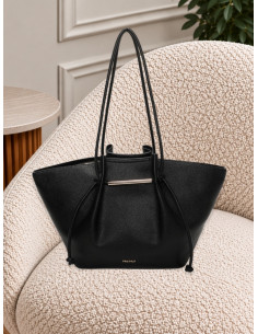 Borsa Shopper Grande Nera con Lacci | Mimi-Muà
