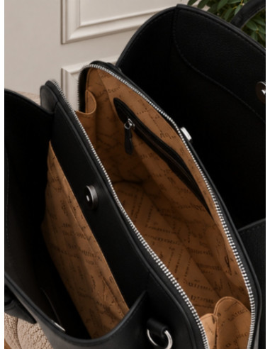 Tote Bag Grande Nera in Morbido Effetto Pelle | CaféNoir
