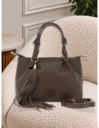 Tote Bag Testa di Moro con Nappina e Logo CN | CaféNoir