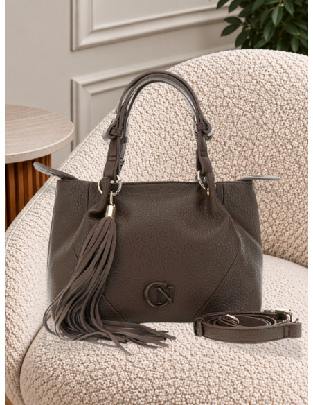 Tote Bag Testa di Moro con Nappina e Logo CN | CaféNoir