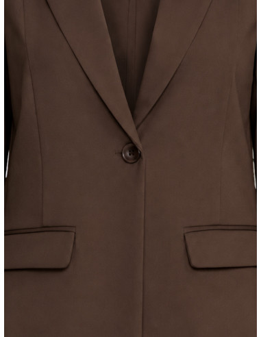 Blazer Lungo in Maglia Moro con Revers | Ichi