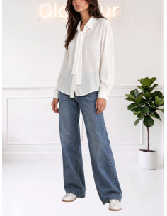 Camicia con fusciacca LATTE