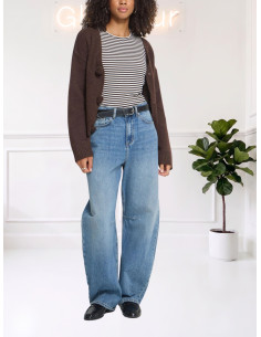 Jeans Balloon Denim a Vita Alta - Ichi
