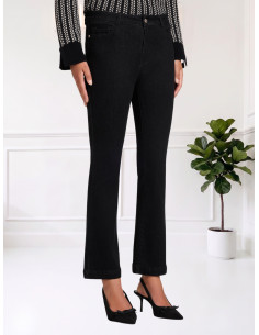 Jeans a trombetta NERO
