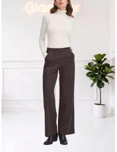 Pantaloni Wide Leg in Maglia Moro - Ichi
