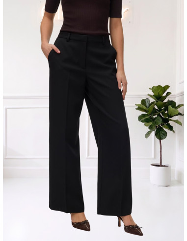 Pantaloni Wide Leg Eleganti Neri Donna | Vero Moda
