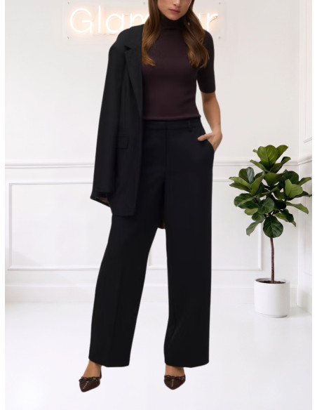 Pantaloni Wide Leg Eleganti Neri Donna | Vero Moda
