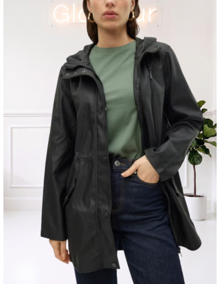 Giacca Impermeabile Cerata Nera Donna | Vero Moda