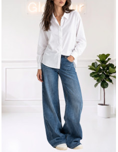 Camicia Donna Bianca dal Taglio Maschile - Le Streghe