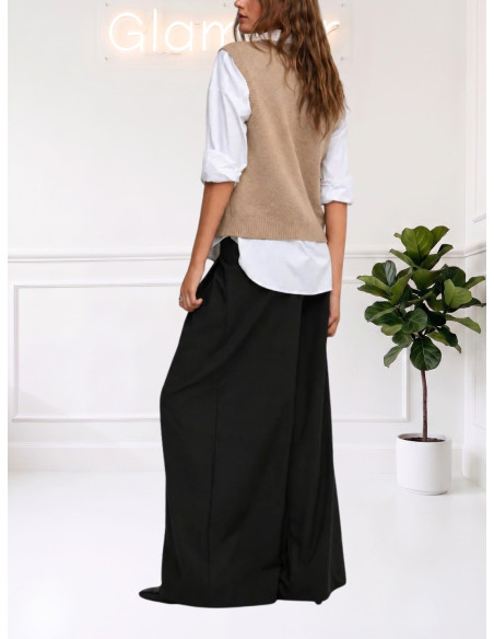 Gilet Donna in Maglia a Rombi Tabacco | Vero Moda
