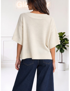 Maglia Oversize a Maniche Corte Naturale - King Kong