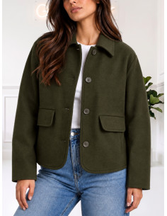 Cappotto corto MILITARE AI26616CAMP