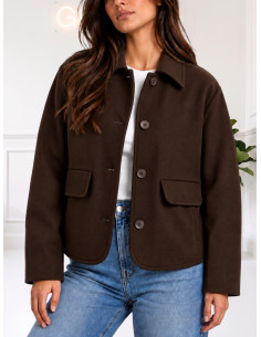 Cappotto corto MORO AI26616CAMP