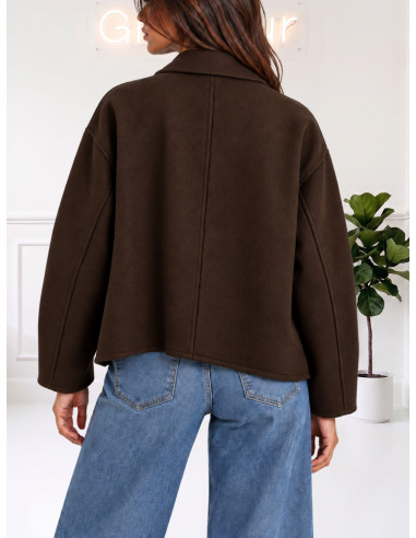 Cappotto Corto Moro con Bottoni Donna | Tensione In