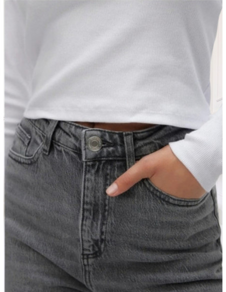 Jeans Wide Leg Grigio Denim a Vita Alta | Vero Moda