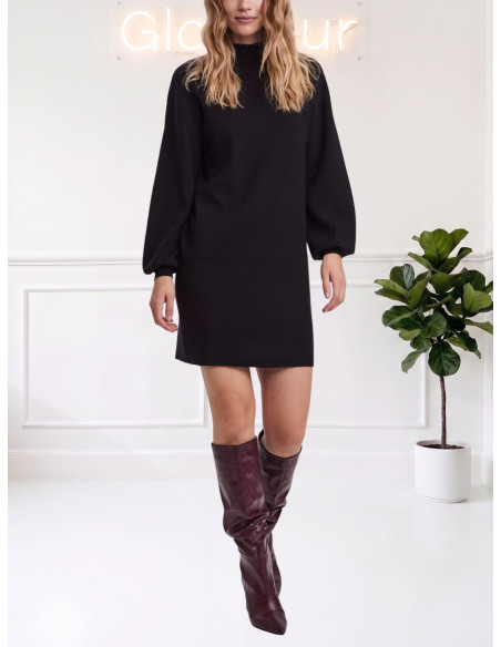 Vestito in Maglia Nero con Collo Lupetto | Vero Moda