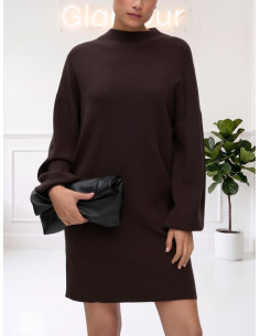 Vestito in maglia collo lupetto TMORO 10249116