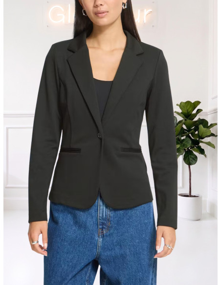 Blazer in Maglina Nero Elegante Donna | ICHI